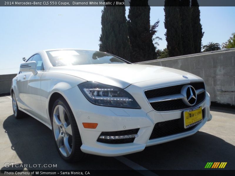 Diamond White Metallic / Black 2014 Mercedes-Benz CLS 550 Coupe