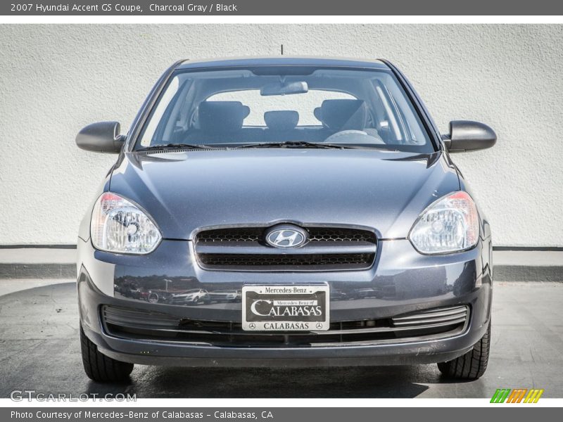 Charcoal Gray / Black 2007 Hyundai Accent GS Coupe