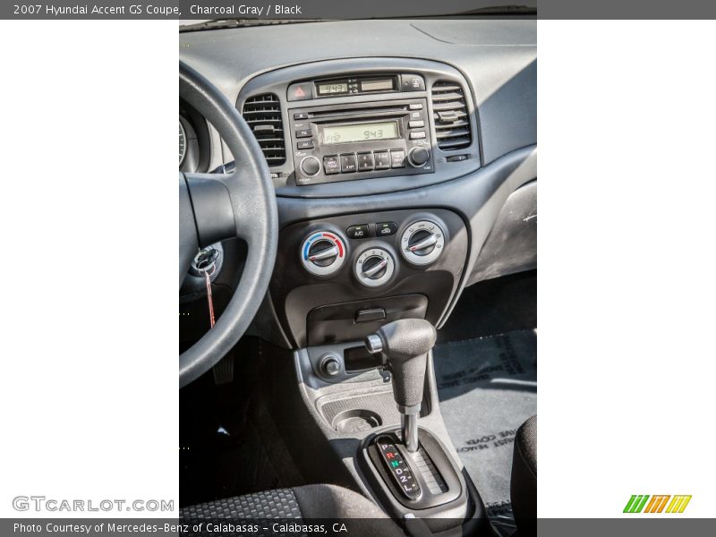 Charcoal Gray / Black 2007 Hyundai Accent GS Coupe