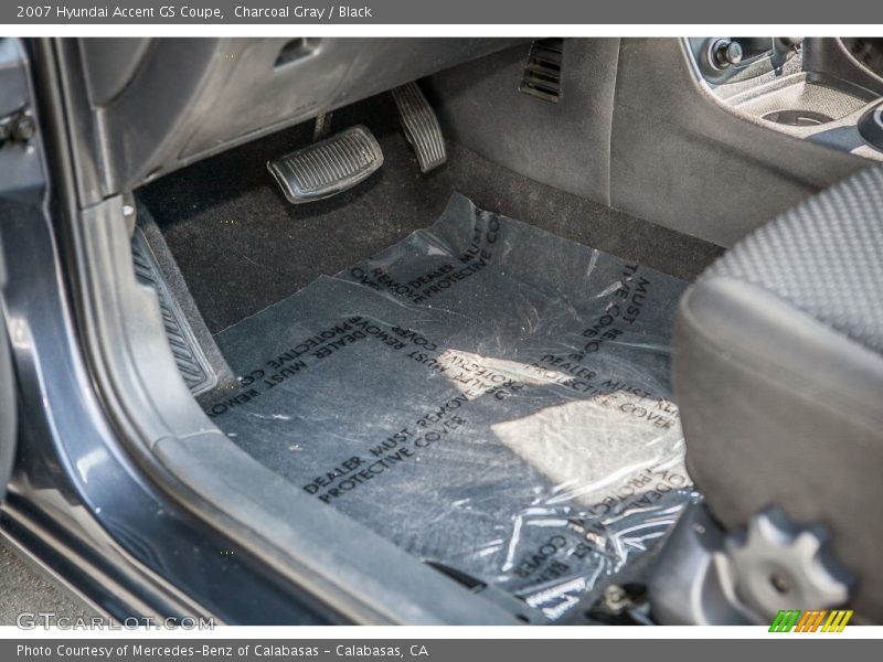 Charcoal Gray / Black 2007 Hyundai Accent GS Coupe