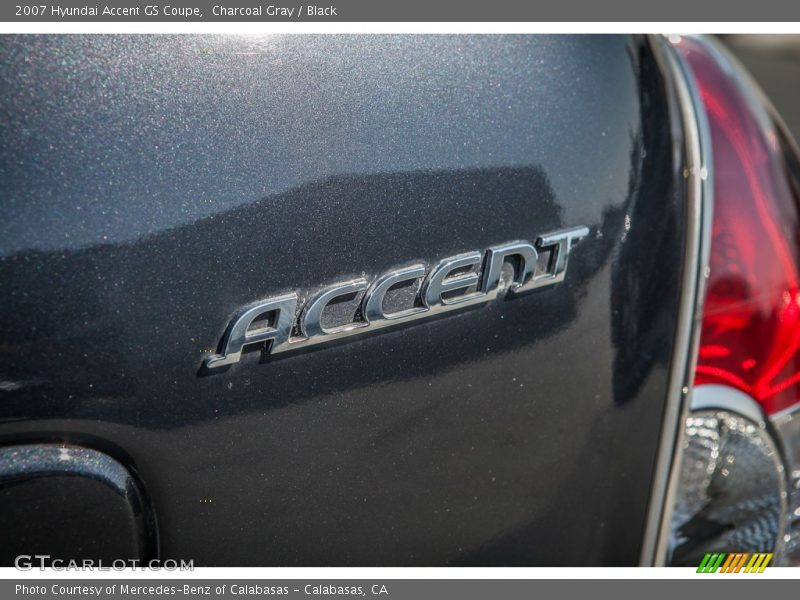 Charcoal Gray / Black 2007 Hyundai Accent GS Coupe