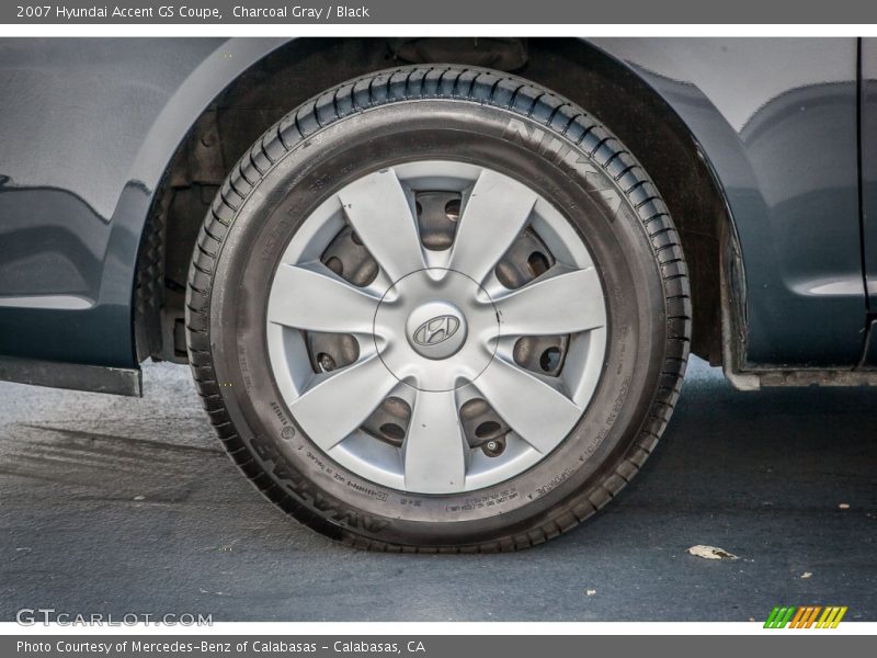 Charcoal Gray / Black 2007 Hyundai Accent GS Coupe