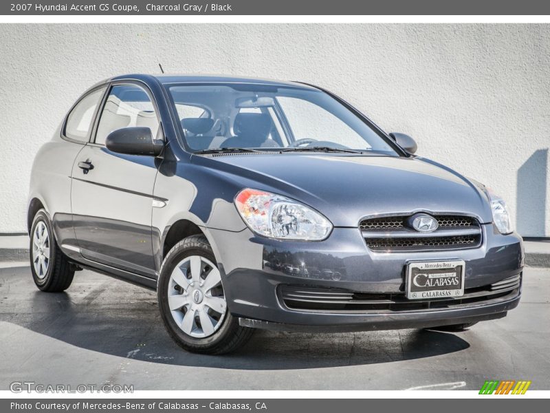Charcoal Gray / Black 2007 Hyundai Accent GS Coupe