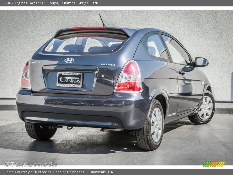 Charcoal Gray / Black 2007 Hyundai Accent GS Coupe