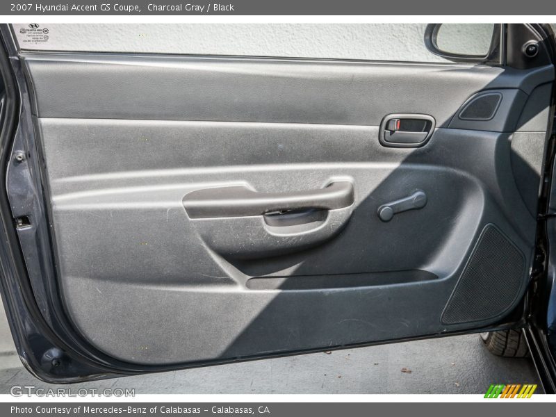 Charcoal Gray / Black 2007 Hyundai Accent GS Coupe