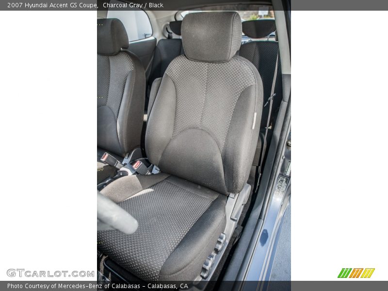 Charcoal Gray / Black 2007 Hyundai Accent GS Coupe