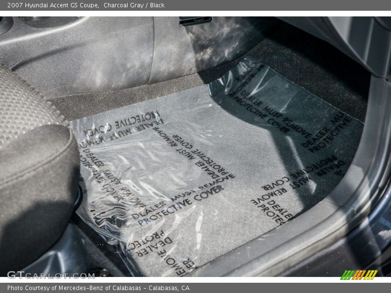 Charcoal Gray / Black 2007 Hyundai Accent GS Coupe
