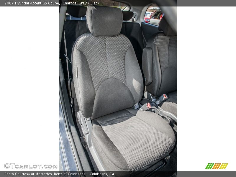 Charcoal Gray / Black 2007 Hyundai Accent GS Coupe