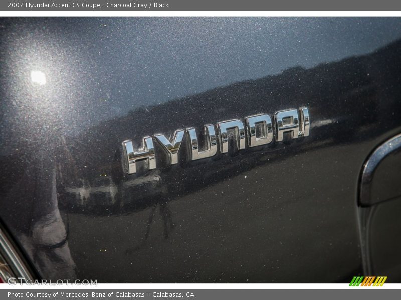 Charcoal Gray / Black 2007 Hyundai Accent GS Coupe