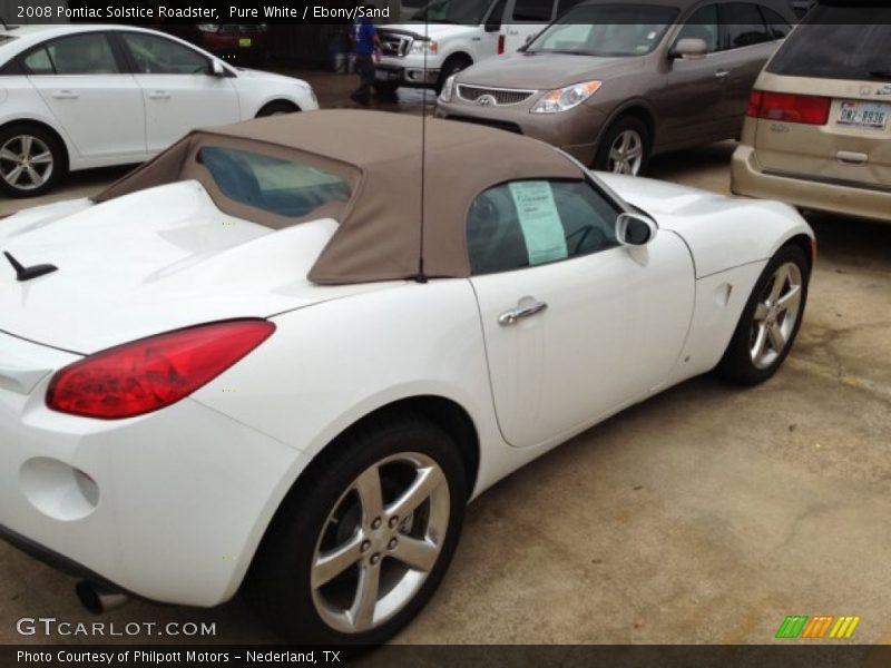 Pure White / Ebony/Sand 2008 Pontiac Solstice Roadster