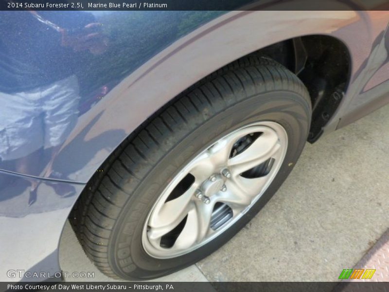 Marine Blue Pearl / Platinum 2014 Subaru Forester 2.5i