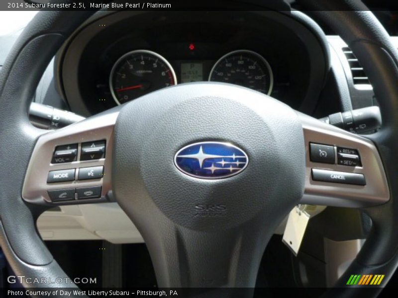 Marine Blue Pearl / Platinum 2014 Subaru Forester 2.5i