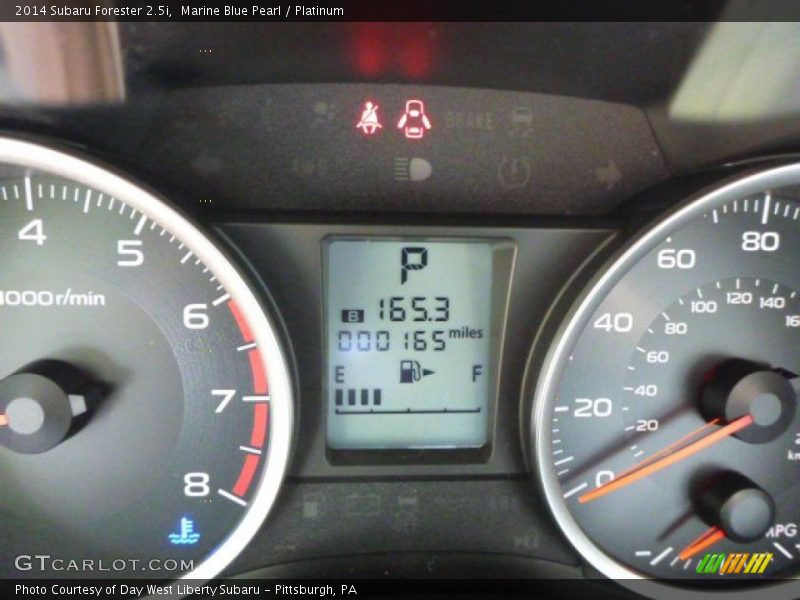 Marine Blue Pearl / Platinum 2014 Subaru Forester 2.5i