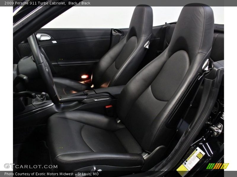 Front Seat of 2009 911 Turbo Cabriolet