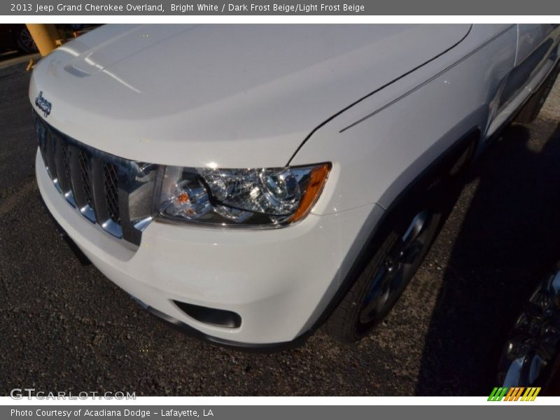 Bright White / Dark Frost Beige/Light Frost Beige 2013 Jeep Grand Cherokee Overland