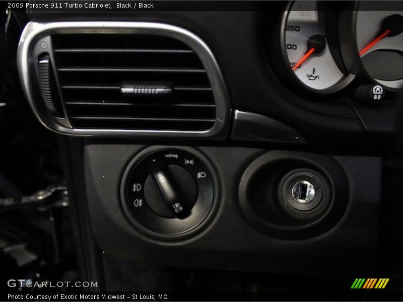 Black / Black 2009 Porsche 911 Turbo Cabriolet
