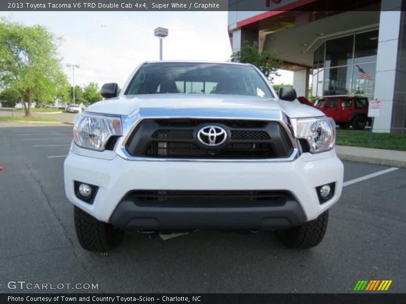 Super White / Graphite 2013 Toyota Tacoma V6 TRD Double Cab 4x4