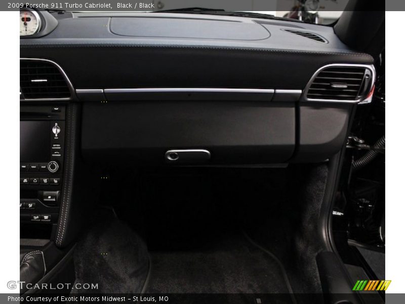 Black / Black 2009 Porsche 911 Turbo Cabriolet