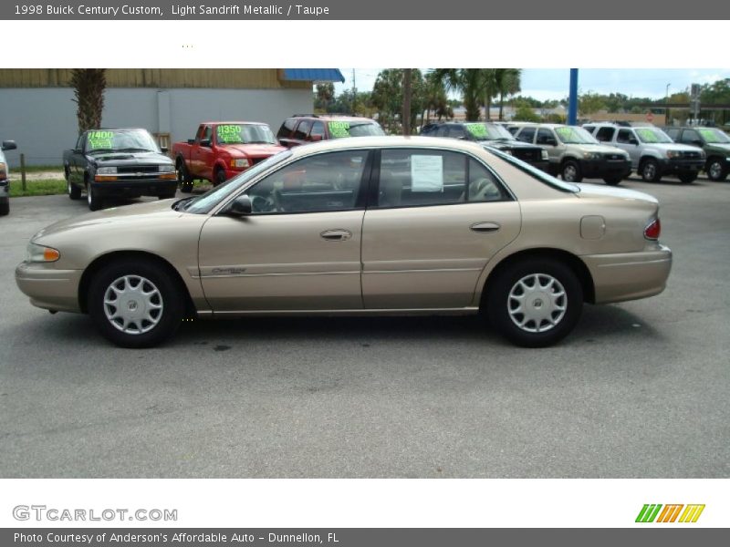 Light Sandrift Metallic / Taupe 1998 Buick Century Custom