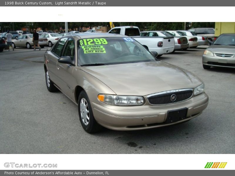 Light Sandrift Metallic / Taupe 1998 Buick Century Custom
