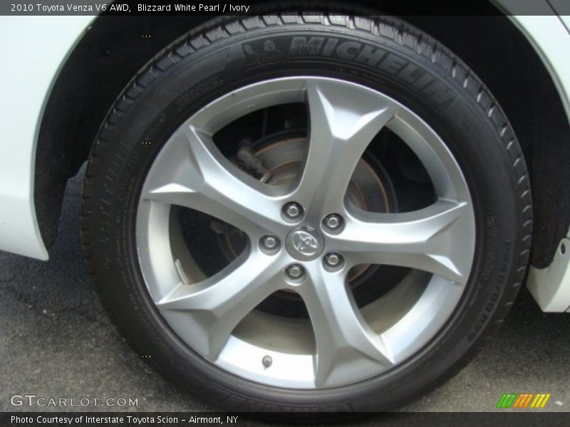 Blizzard White Pearl / Ivory 2010 Toyota Venza V6 AWD