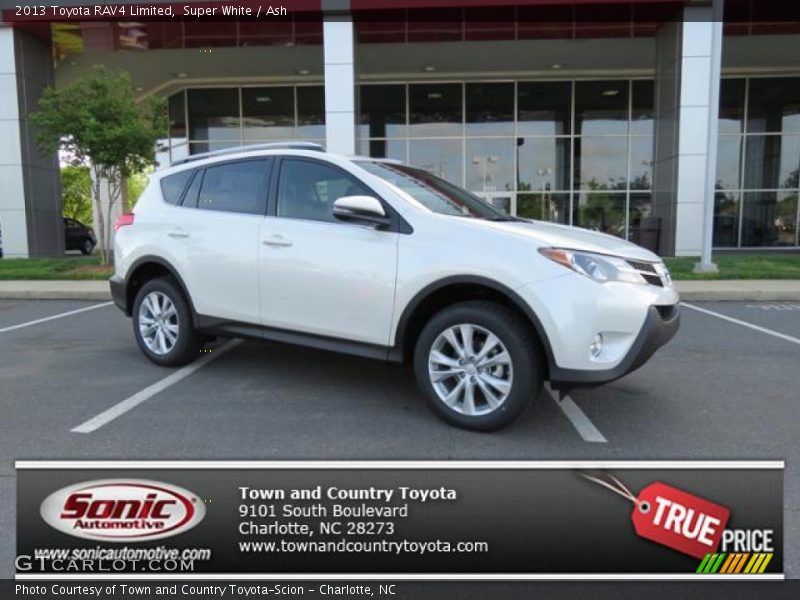 Super White / Ash 2013 Toyota RAV4 Limited