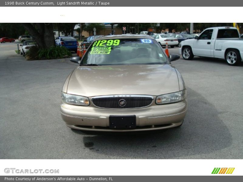 Light Sandrift Metallic / Taupe 1998 Buick Century Custom