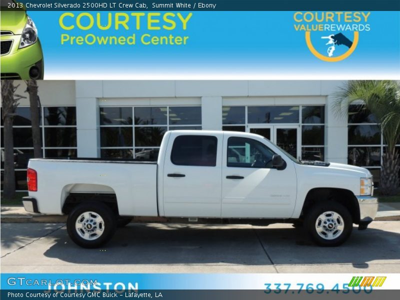 Summit White / Ebony 2013 Chevrolet Silverado 2500HD LT Crew Cab