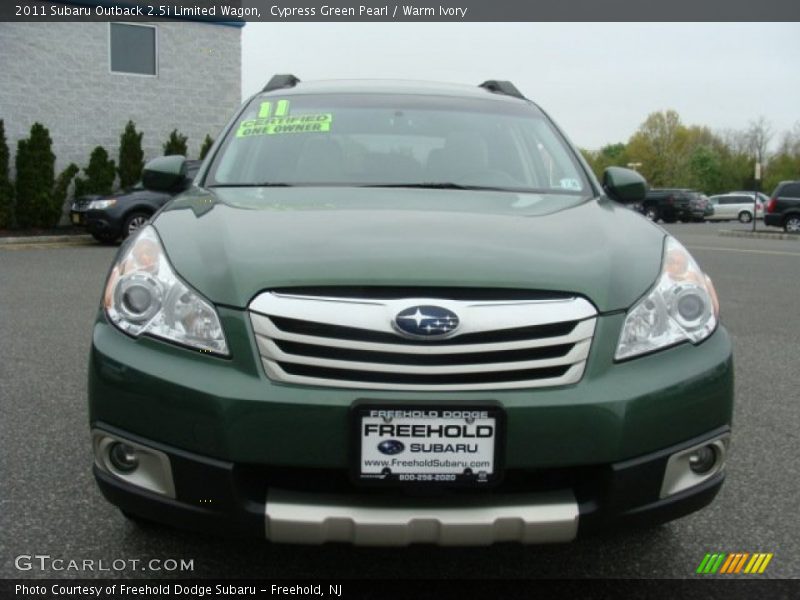 Cypress Green Pearl / Warm Ivory 2011 Subaru Outback 2.5i Limited Wagon