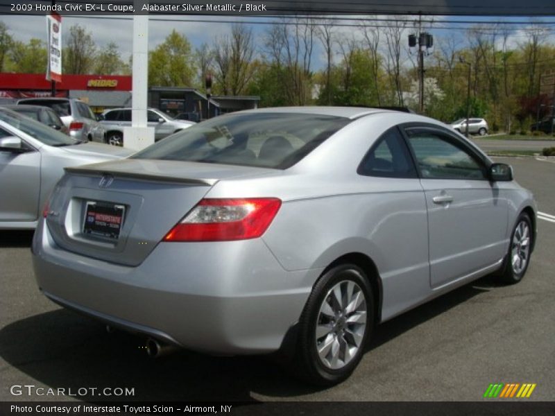 Alabaster Silver Metallic / Black 2009 Honda Civic EX-L Coupe