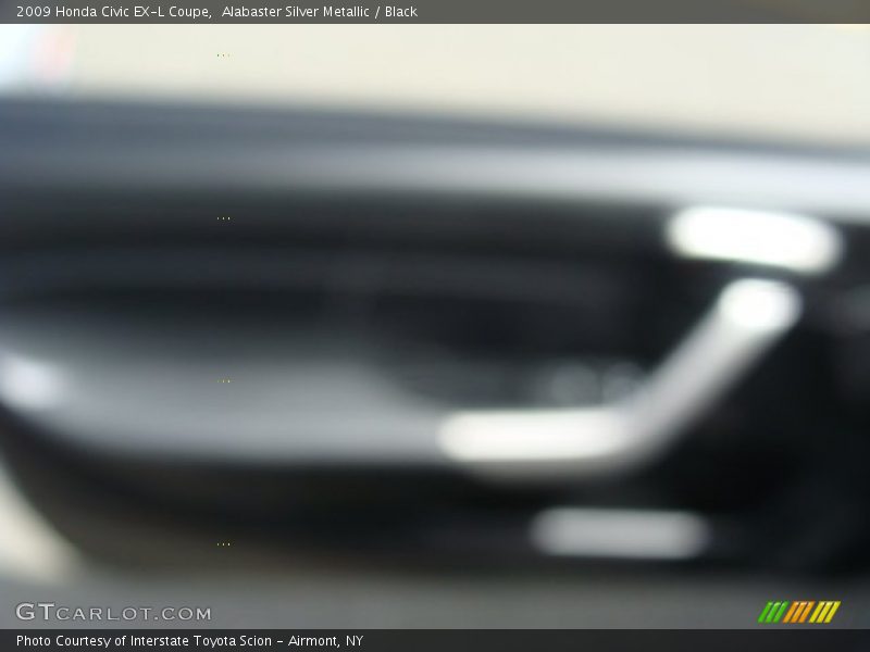 Alabaster Silver Metallic / Black 2009 Honda Civic EX-L Coupe