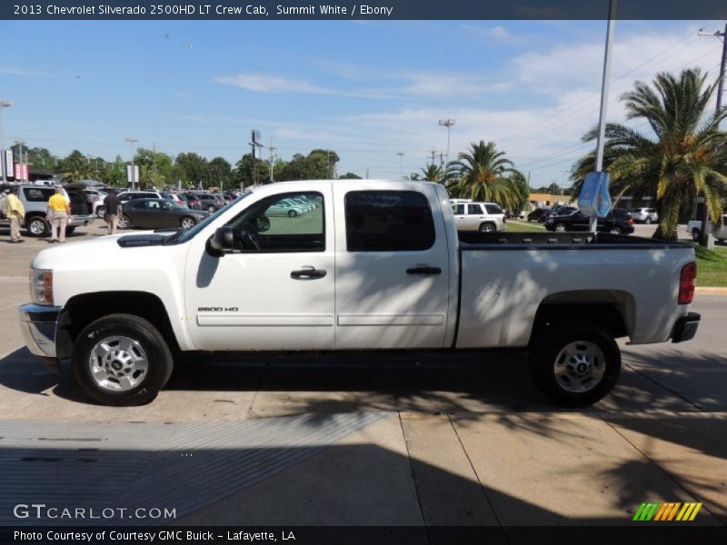 Summit White / Ebony 2013 Chevrolet Silverado 2500HD LT Crew Cab