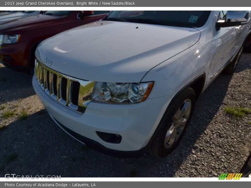 Bright White / New Saddle/Black 2013 Jeep Grand Cherokee Overland