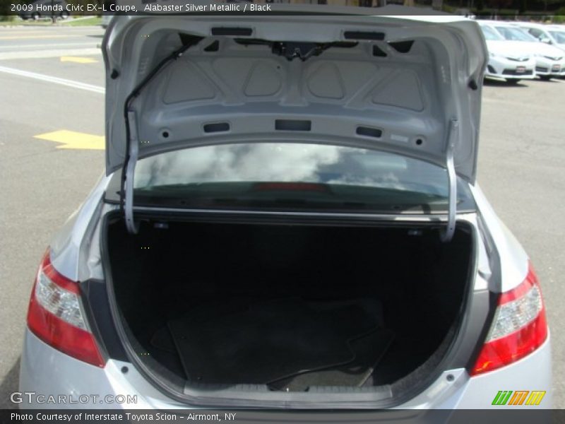 Alabaster Silver Metallic / Black 2009 Honda Civic EX-L Coupe