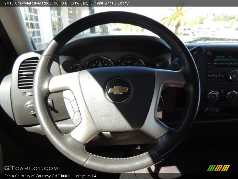Summit White / Ebony 2013 Chevrolet Silverado 2500HD LT Crew Cab