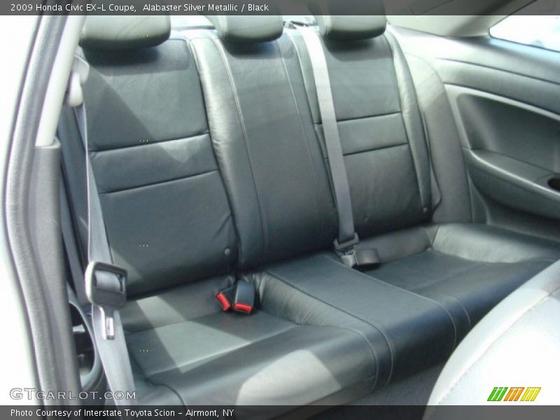 Alabaster Silver Metallic / Black 2009 Honda Civic EX-L Coupe