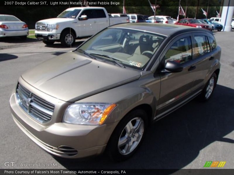 Light Khaki Metallic / Pastel Pebble Beige 2007 Dodge Caliber SXT