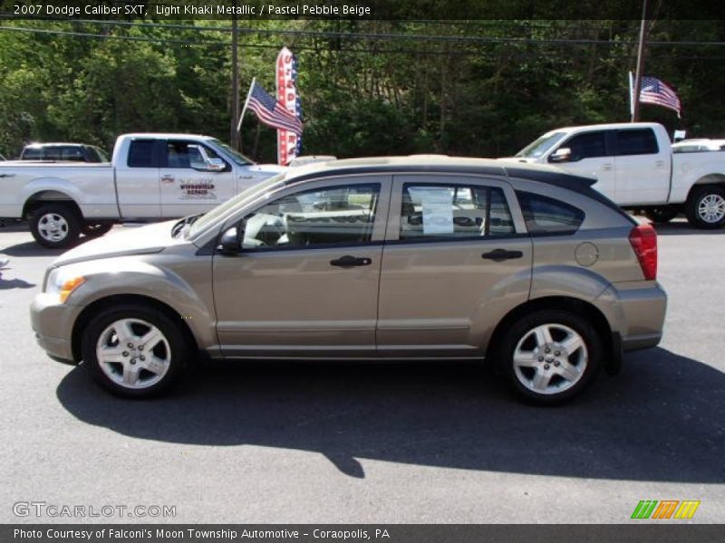 Light Khaki Metallic / Pastel Pebble Beige 2007 Dodge Caliber SXT