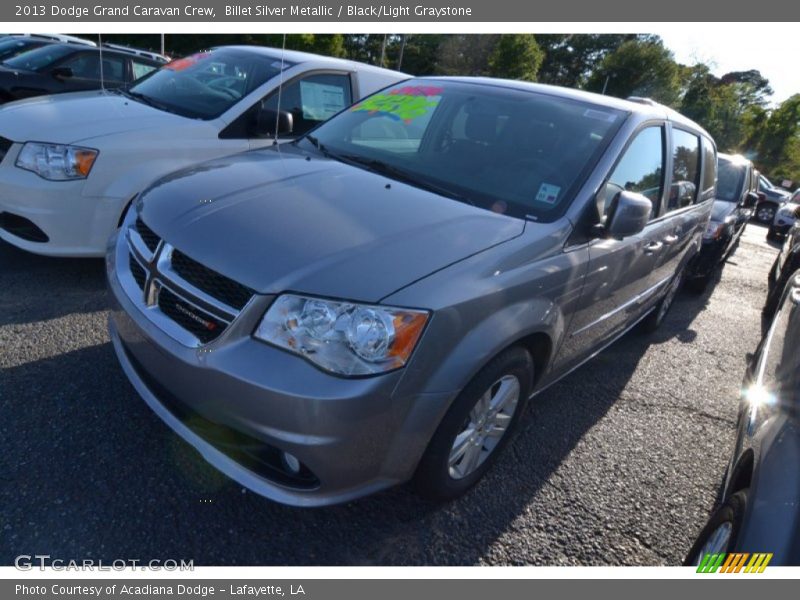 Billet Silver Metallic / Black/Light Graystone 2013 Dodge Grand Caravan Crew