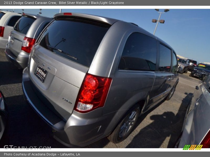 Billet Silver Metallic / Black/Light Graystone 2013 Dodge Grand Caravan Crew
