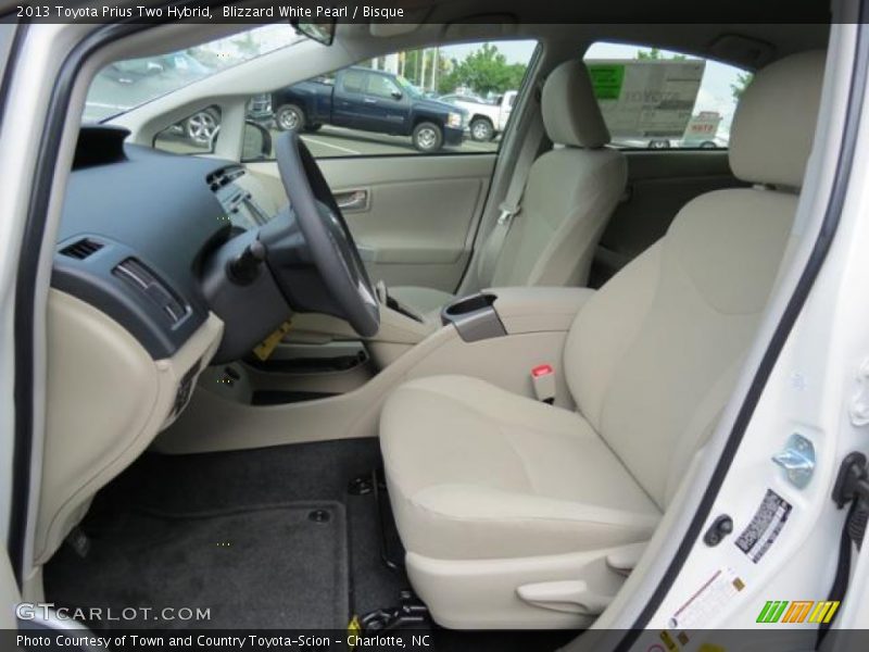 Blizzard White Pearl / Bisque 2013 Toyota Prius Two Hybrid
