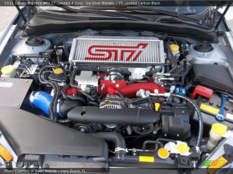  2012 Impreza WRX STi Limited 4 Door Engine - 2.5 Liter STi Turbocharged DOHC 16-Valve DAVCS Flat 4 Cylinder