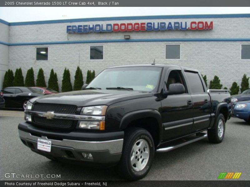 Black / Tan 2005 Chevrolet Silverado 1500 LT Crew Cab 4x4