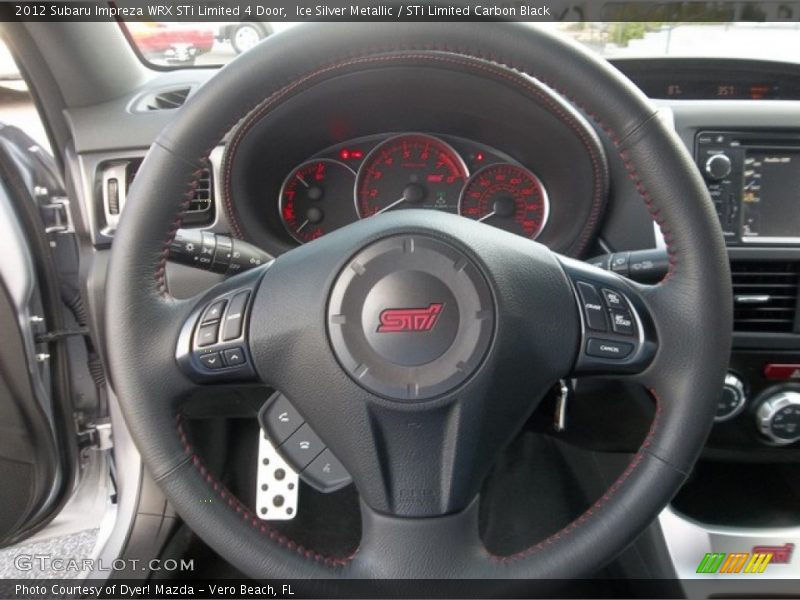  2012 Impreza WRX STi Limited 4 Door Steering Wheel