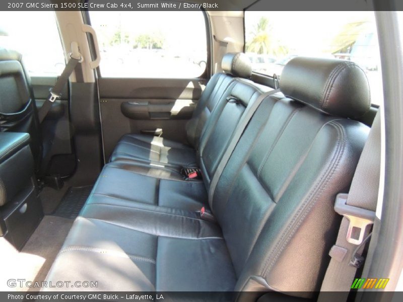 Summit White / Ebony Black 2007 GMC Sierra 1500 SLE Crew Cab 4x4