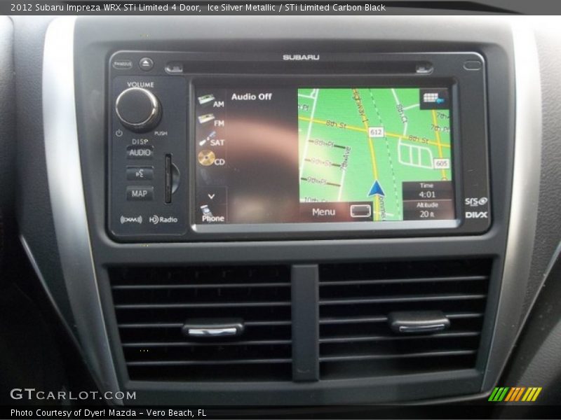 Navigation of 2012 Impreza WRX STi Limited 4 Door