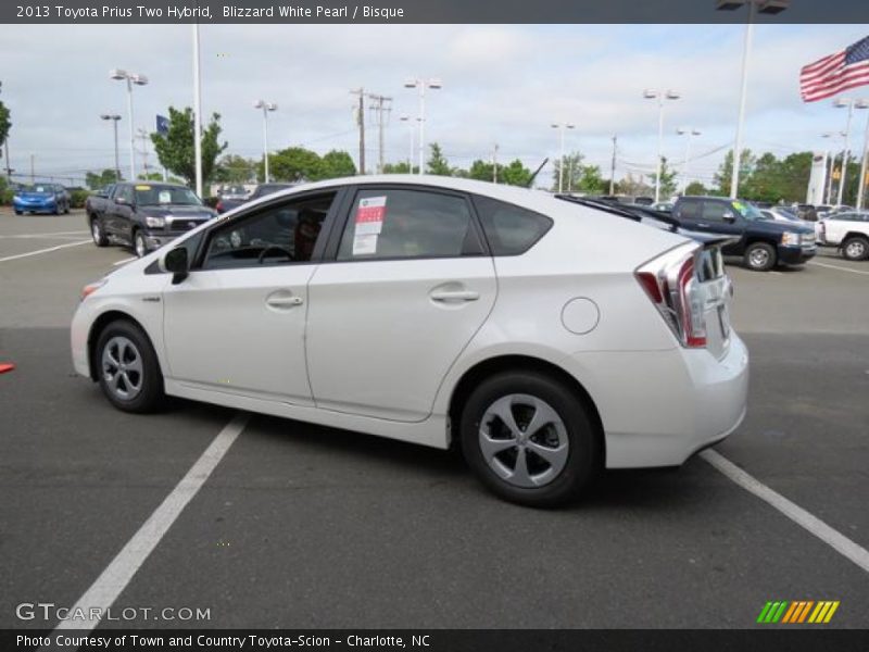 Blizzard White Pearl / Bisque 2013 Toyota Prius Two Hybrid