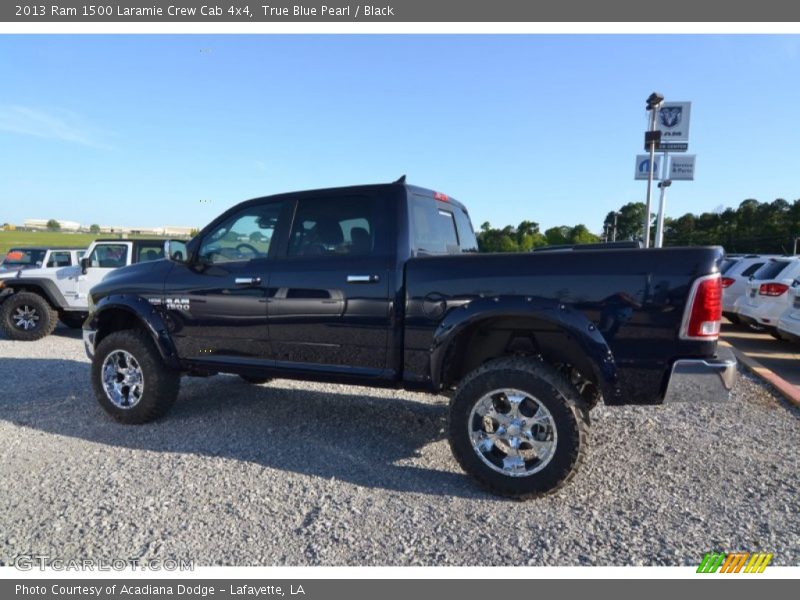 True Blue Pearl / Black 2013 Ram 1500 Laramie Crew Cab 4x4