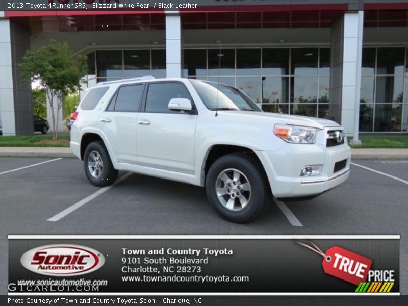Blizzard White Pearl / Black Leather 2013 Toyota 4Runner SR5