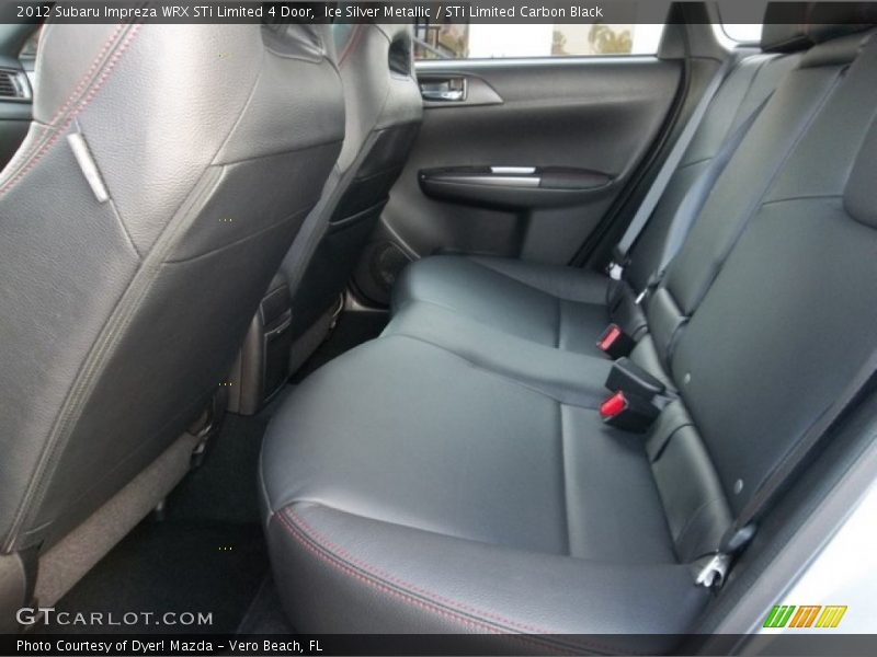 Rear Seat of 2012 Impreza WRX STi Limited 4 Door